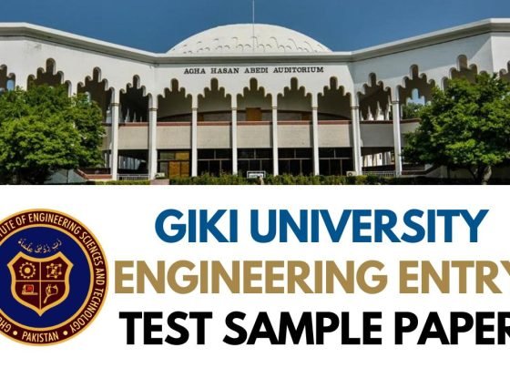 GIKI University Engineering Entry Test Sample Paper