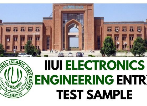 IIUI BEEE Entry Test sample